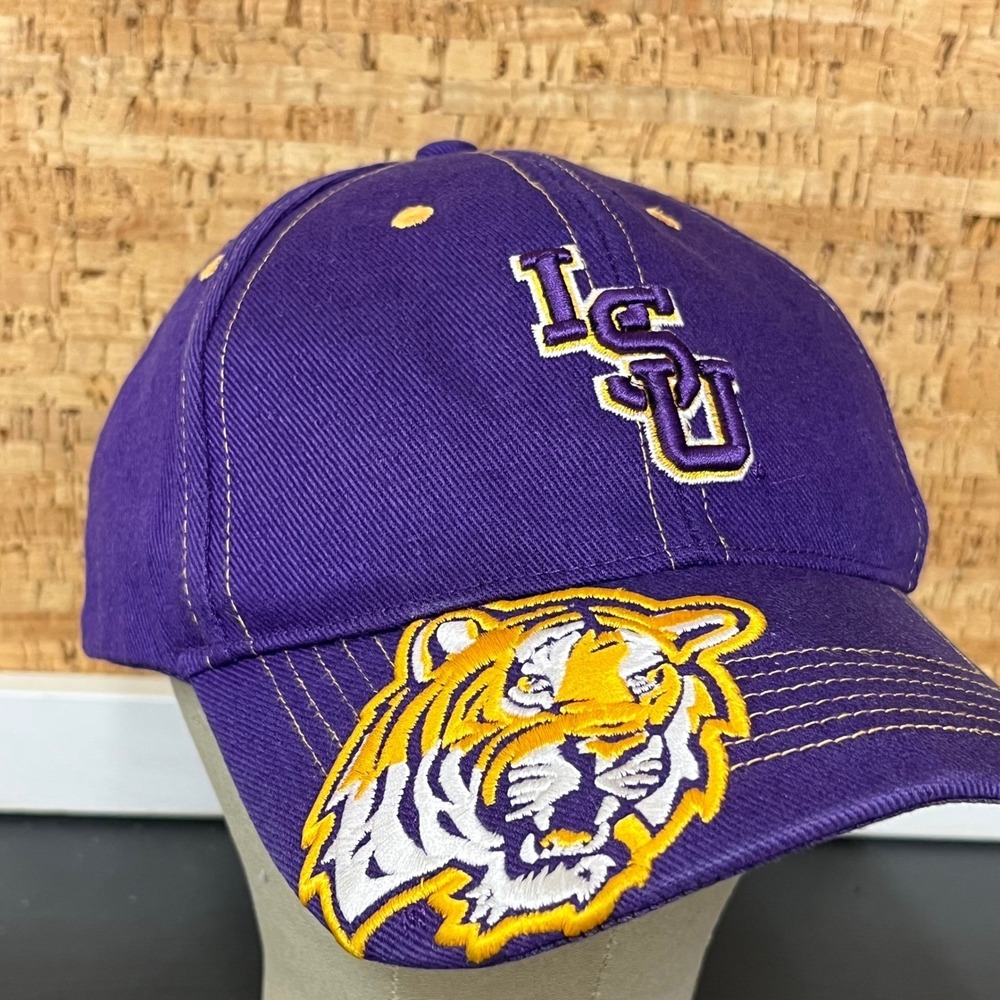 LSU‎ Tigers 47 Brand Hat Mens Purple Yellow Contrast Stitch Adj Baseball Cap